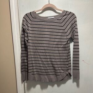 Pink Clover‎ Brown  women’s Fitted Ribbed Sweatshirt